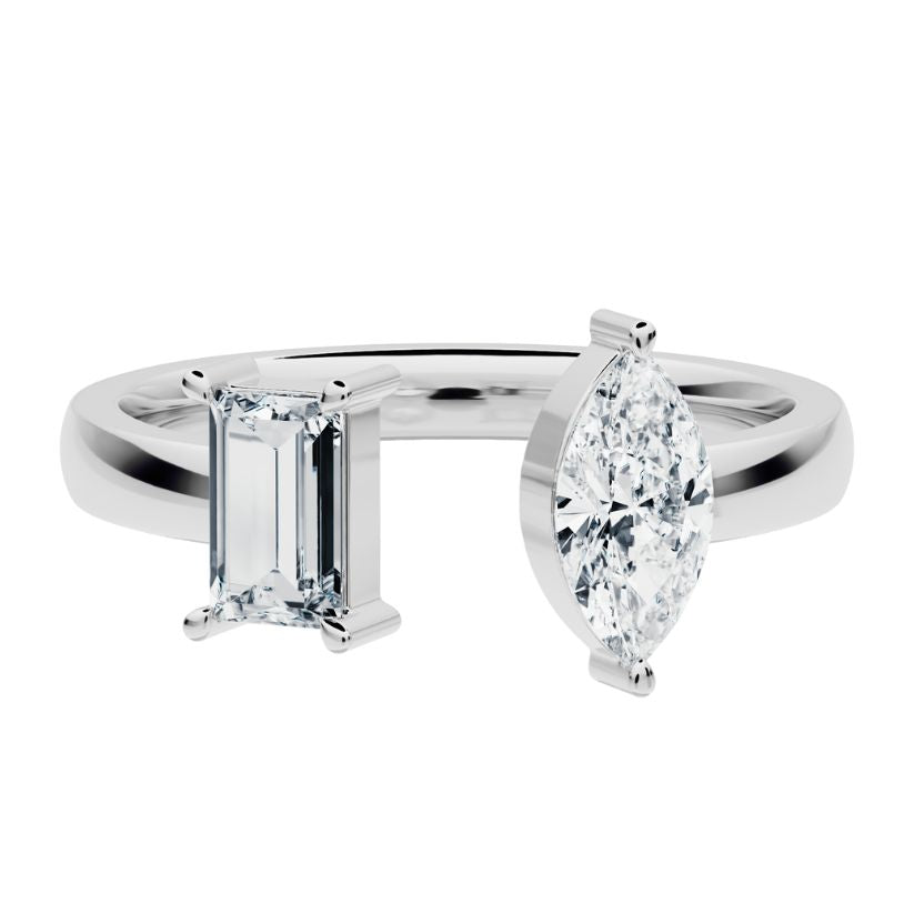 Lerala ring with lab diamonds