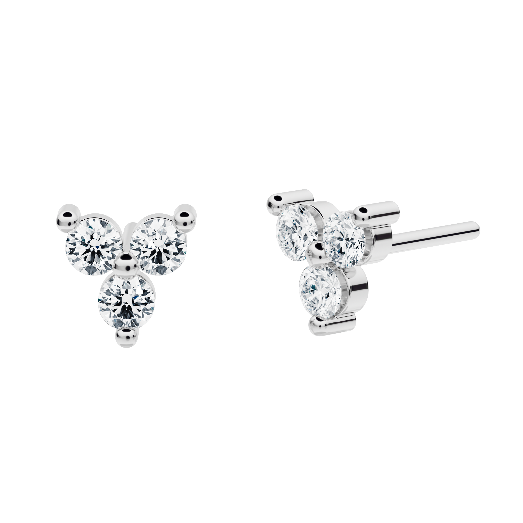 Lerala studs with lab diamonds