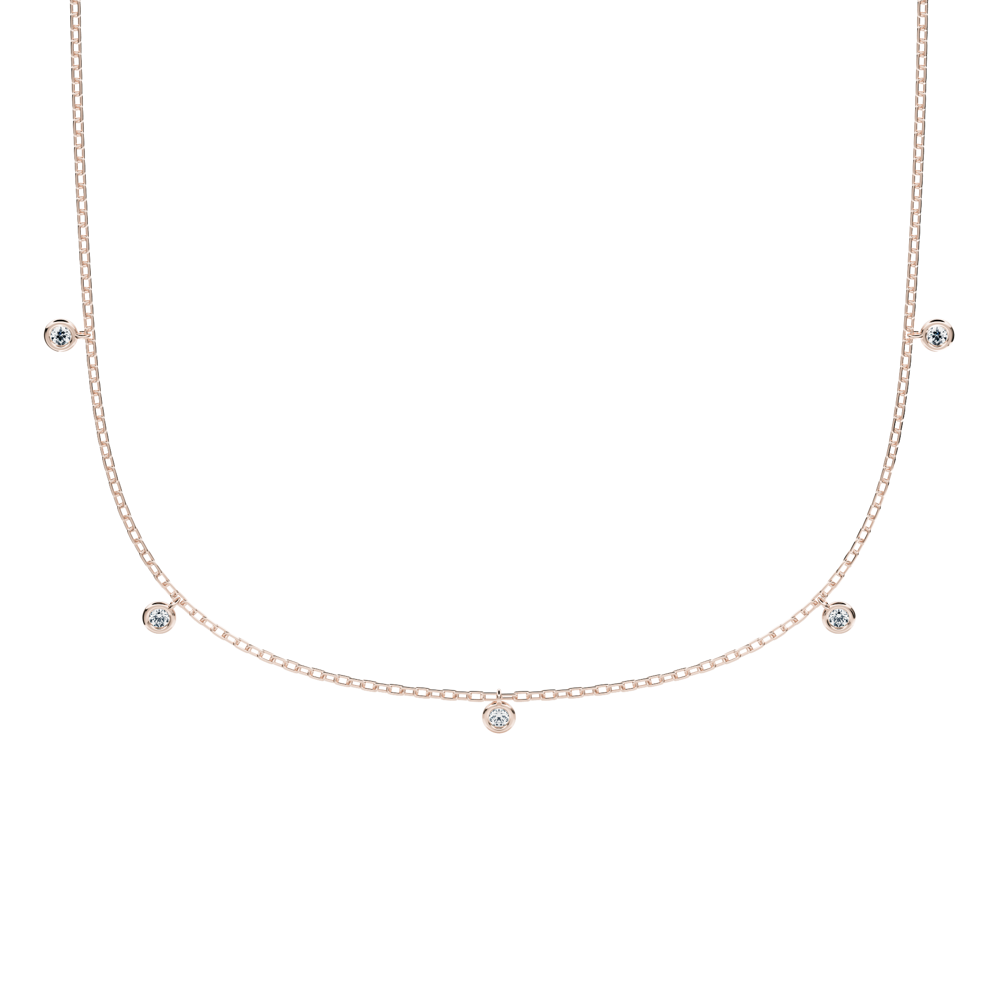 Lyra choker with lab diamonds