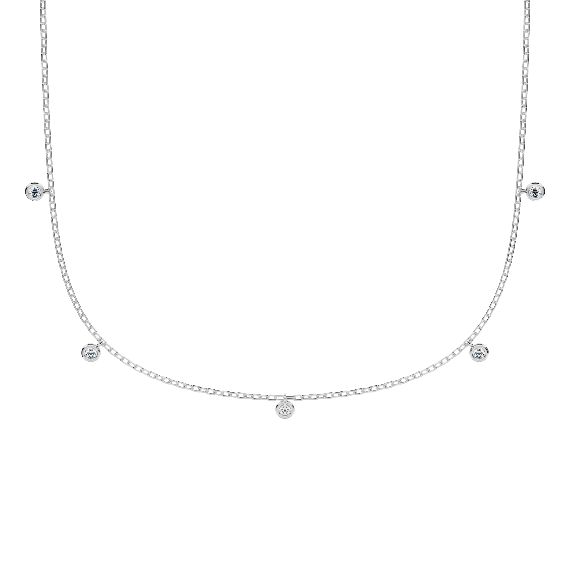 Lyra choker with lab diamonds