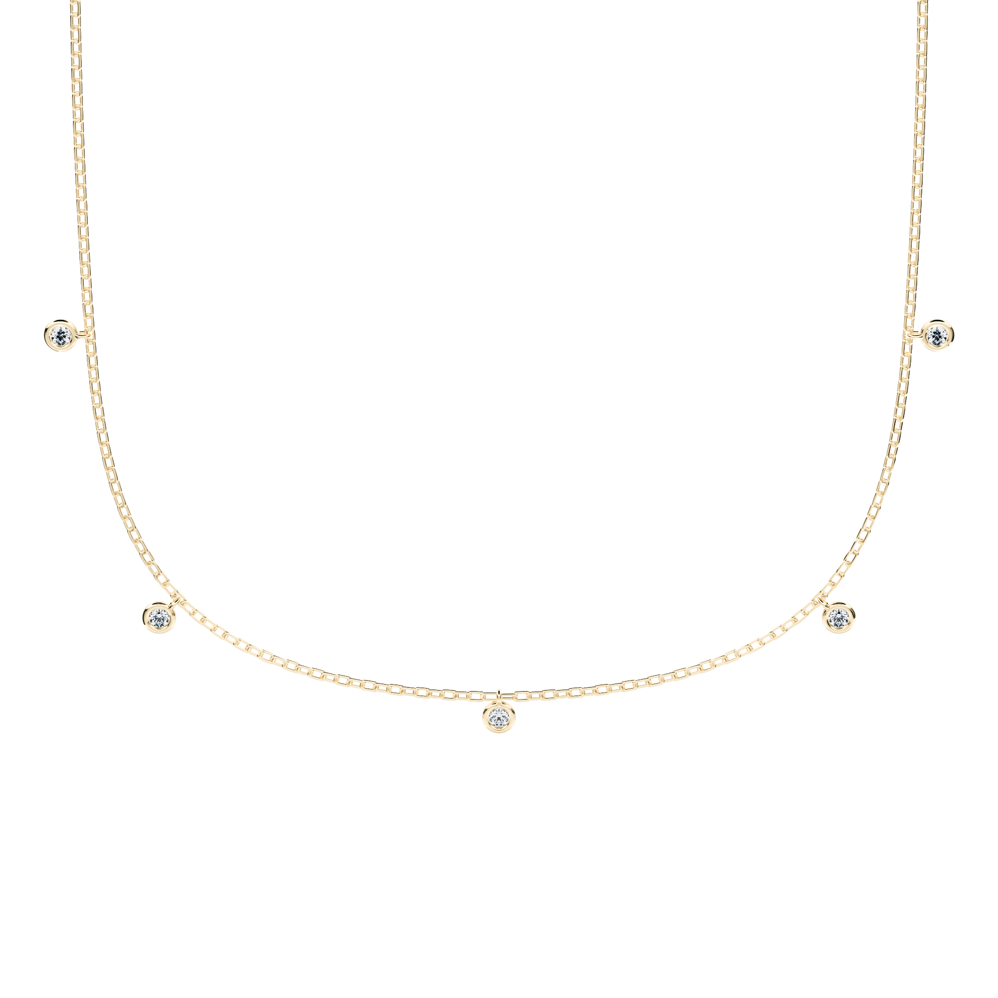 Lyra choker with lab diamonds