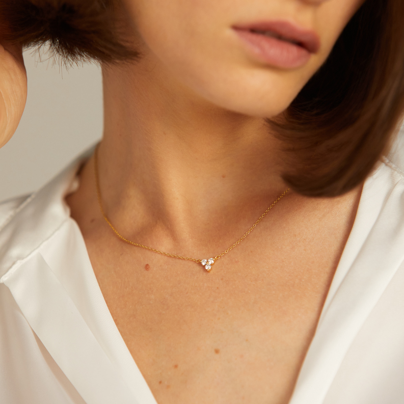 Lerala pendant with lab diamonds