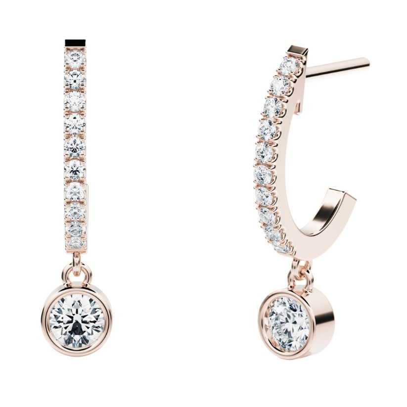 Naos Creoles with created diamonds