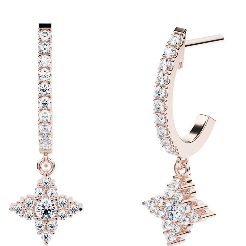 Naos Creoles with created diamonds