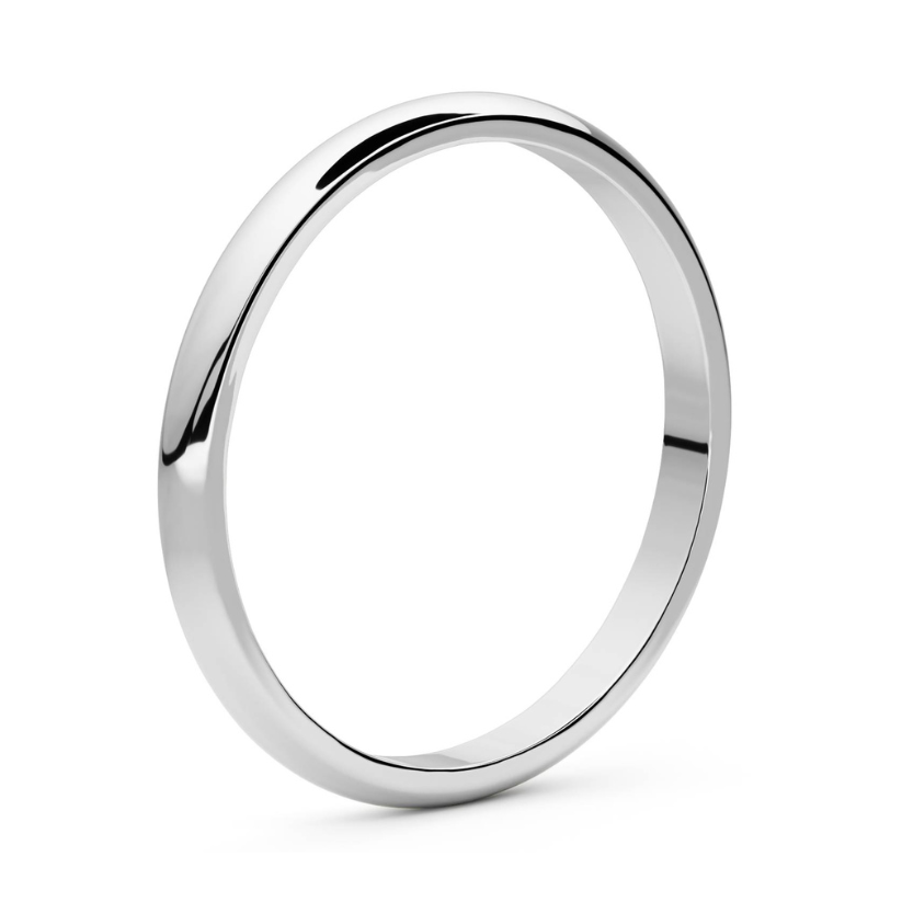 Lisa Niu 2mm 18 karat gold wedding ring