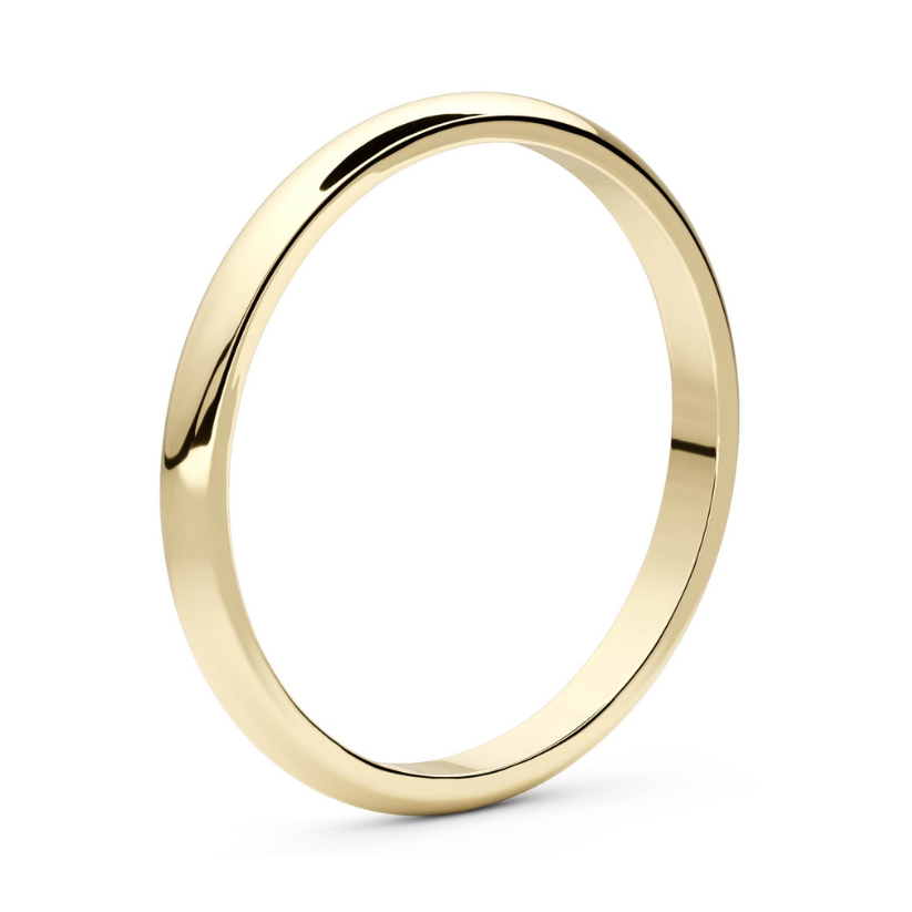 Lisa Niu 2mm 18 karat gold wedding ring