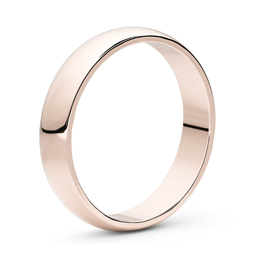 Lisa Niu 4mm 18 karat gold wedding ring