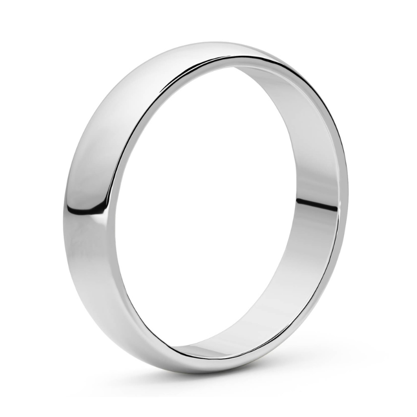 Lisa Niu 4mm 18 karat gold wedding ring