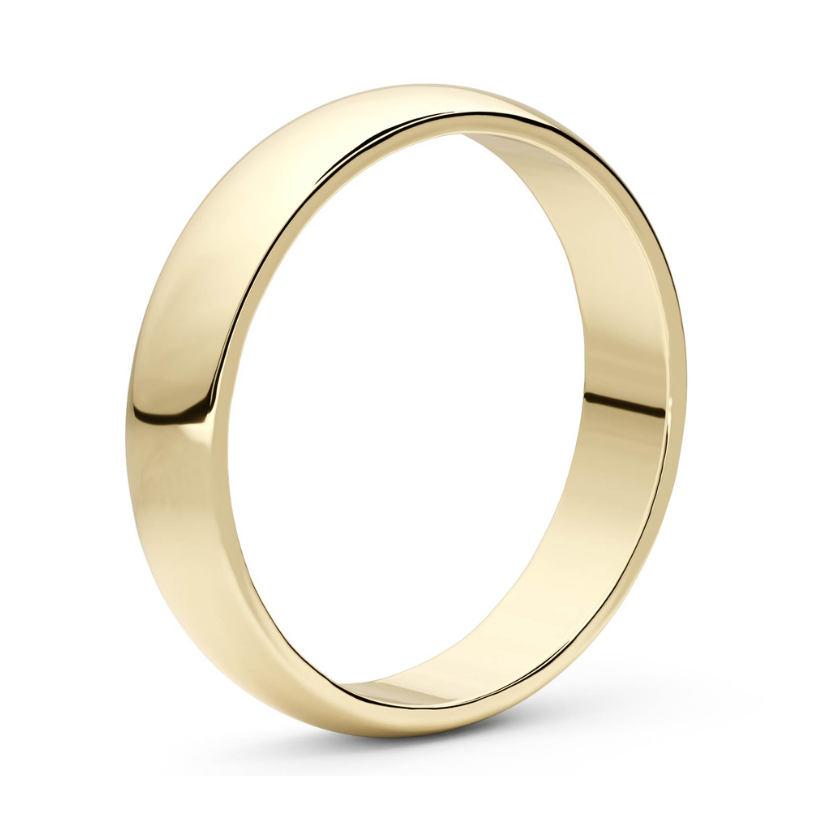 Lisa Niu 4mm 18 karat gold wedding ring