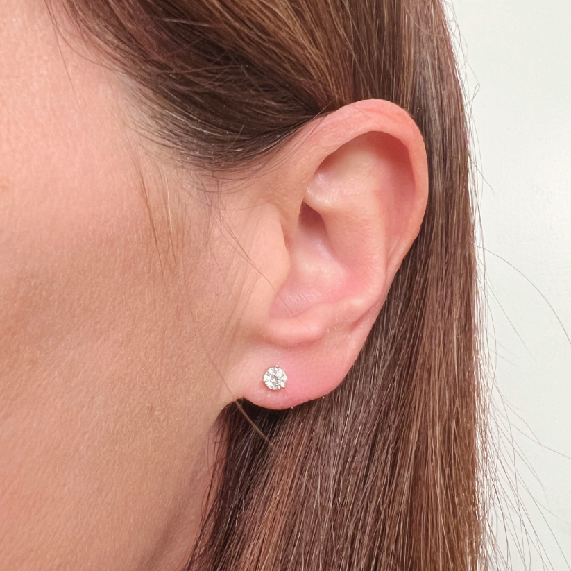 Aikhal studs with Created Diamonds