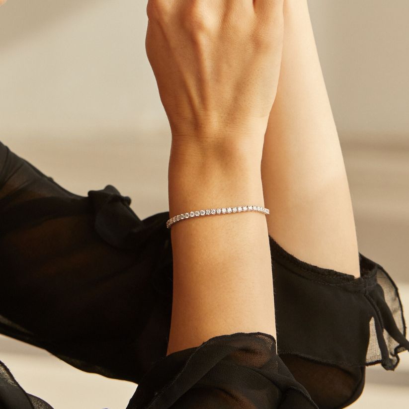 Rivière Sumin Bracelet with Created Diamonds · fast delivery