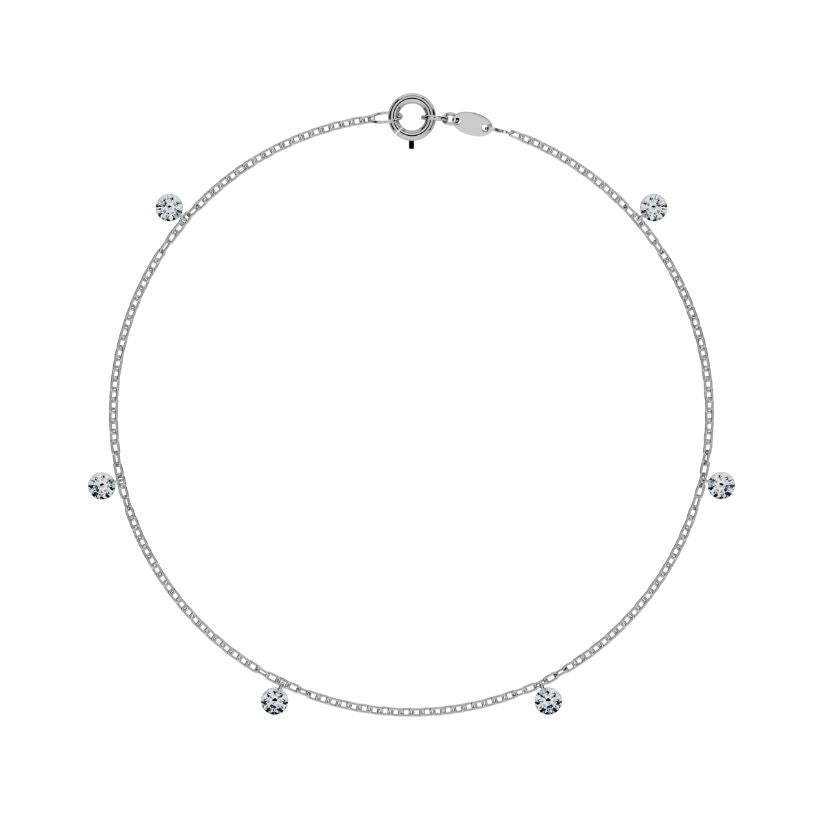 Pulsera Rock con Diamantes creados perforados