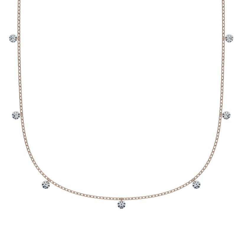 Choker Rock con Diamantes creados perforados