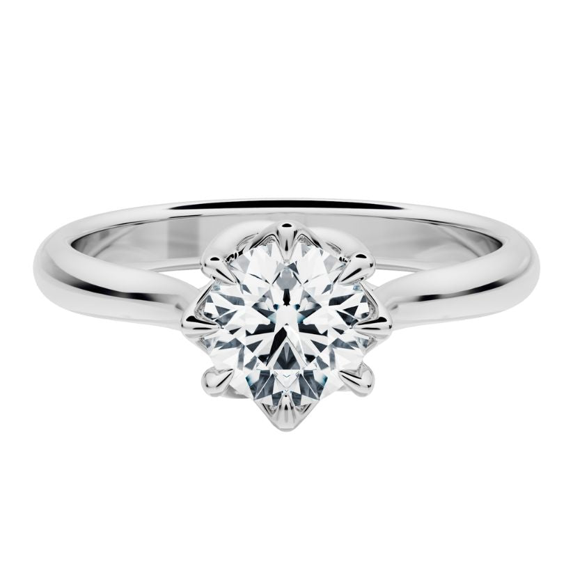 Anillo de compromiso Rose con Diamante creado