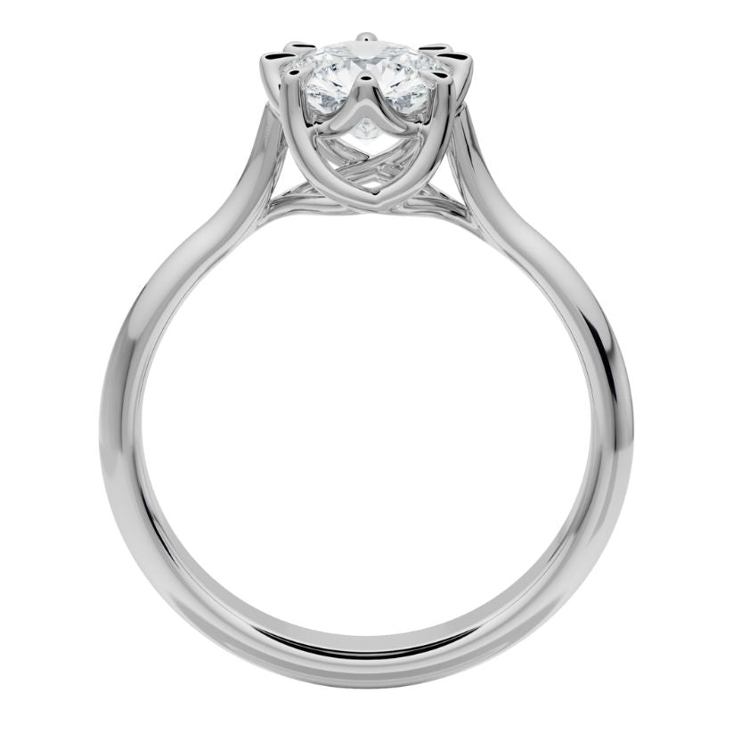 Anillo de compromiso Rose con Diamante creado
