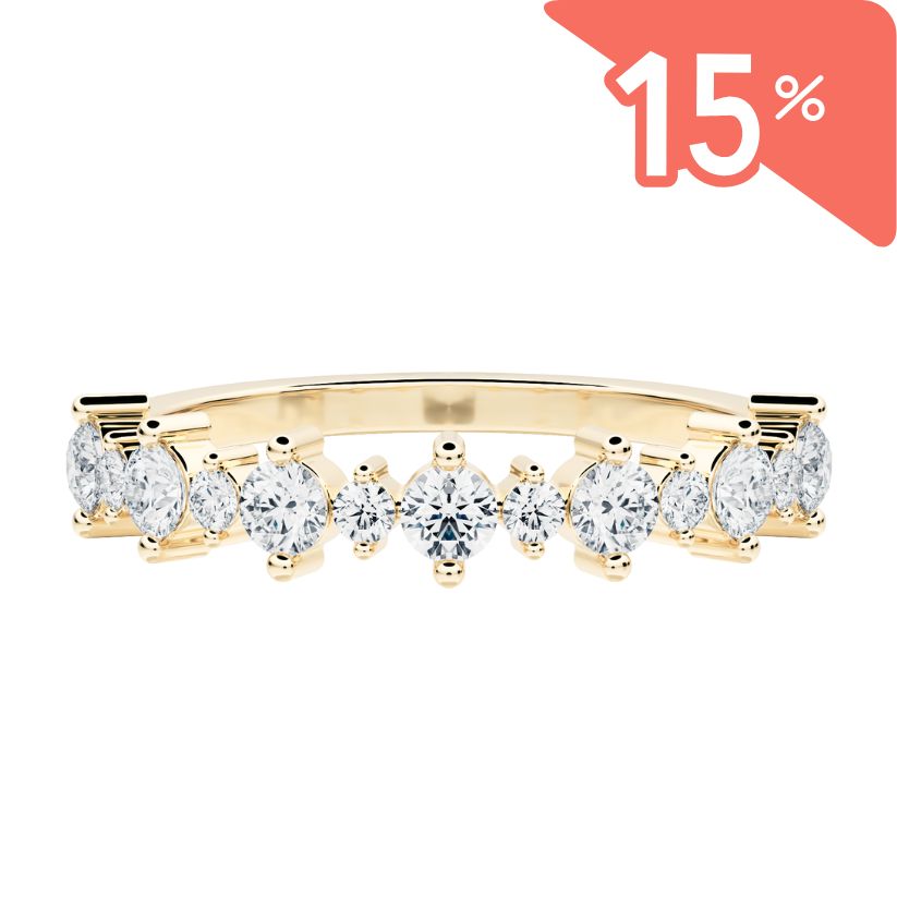 Alliance Moeraki avec diamants créés