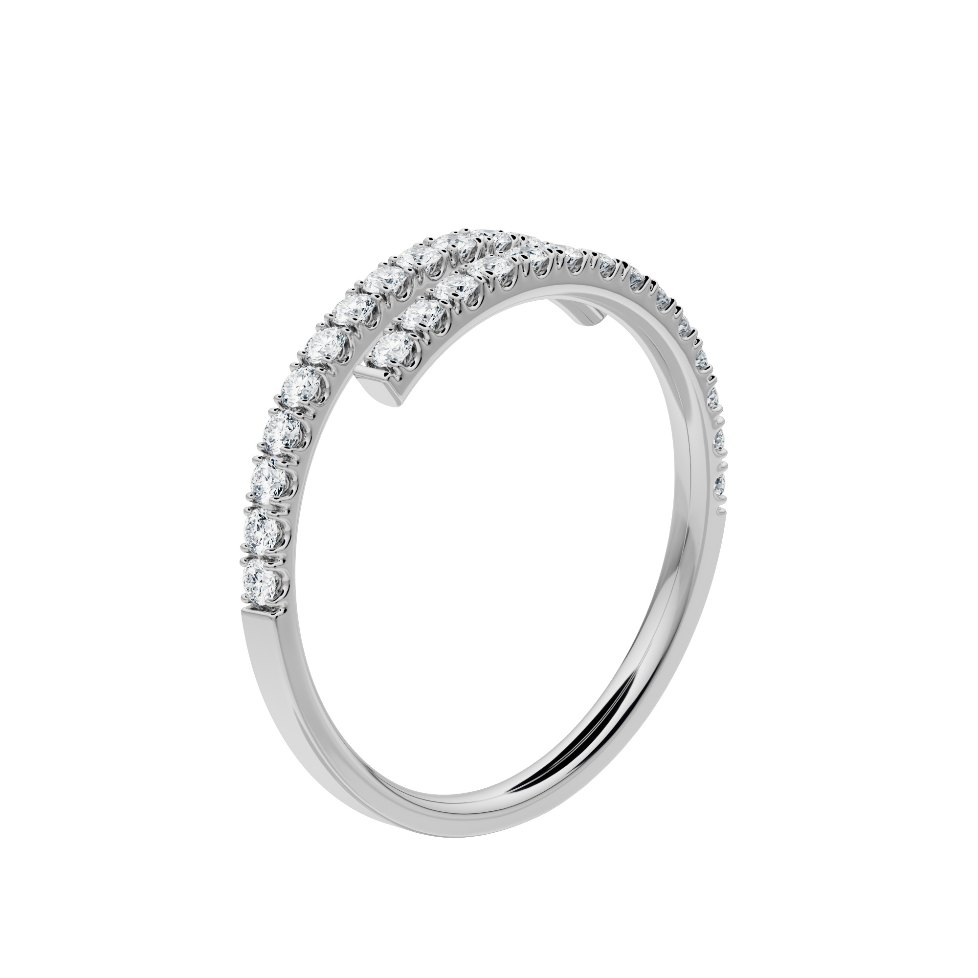 Sirocco ring with created diamonds