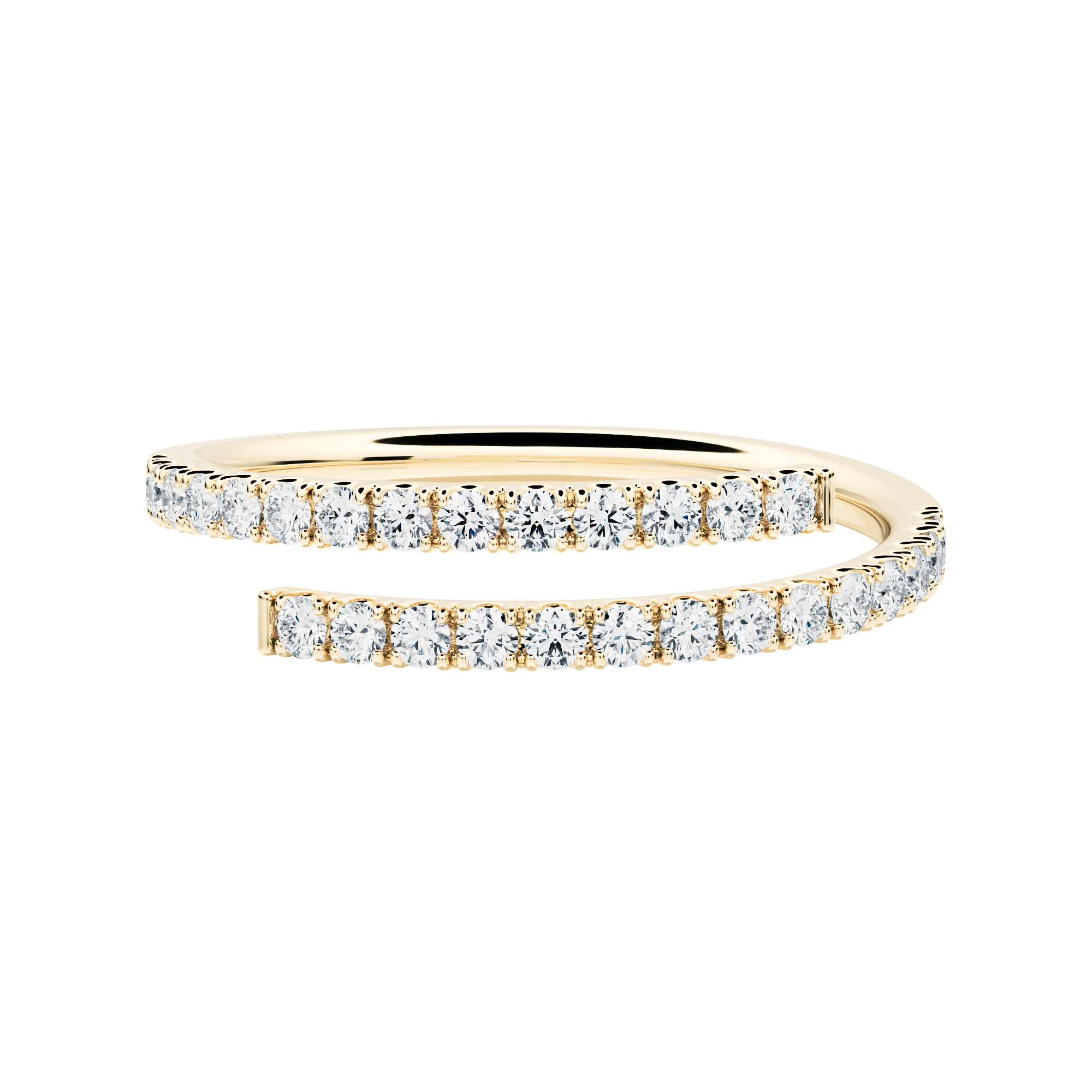 Sirocco ring with created diamonds