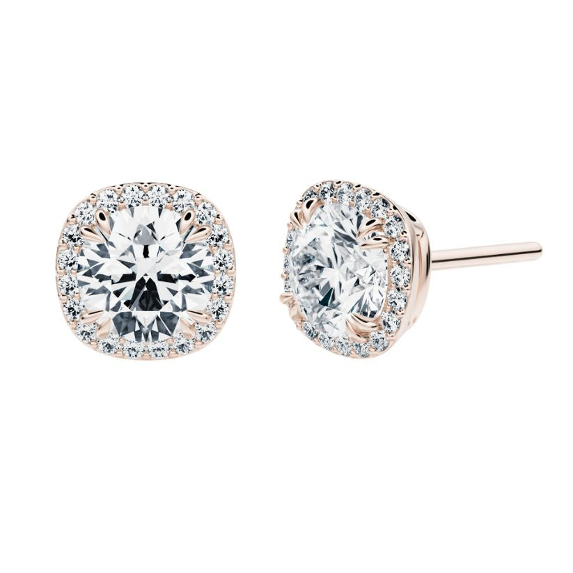 Pendientes Thalia con diamantes creados