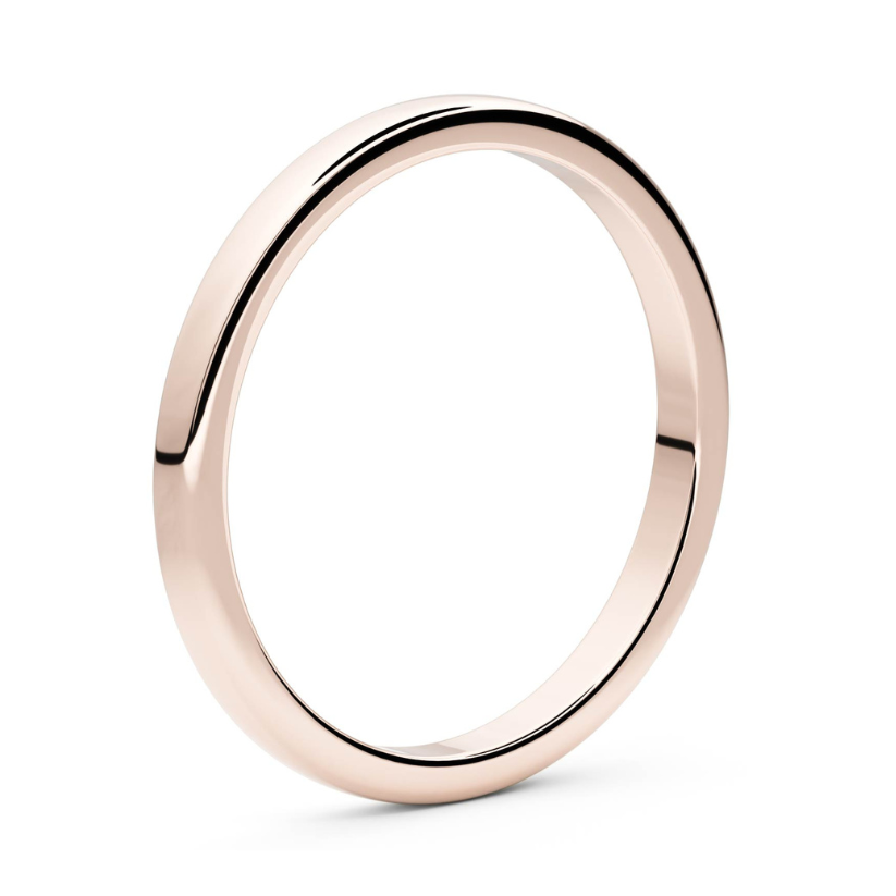 Smooth Vaal 2mm 18 karat gold wedding ring