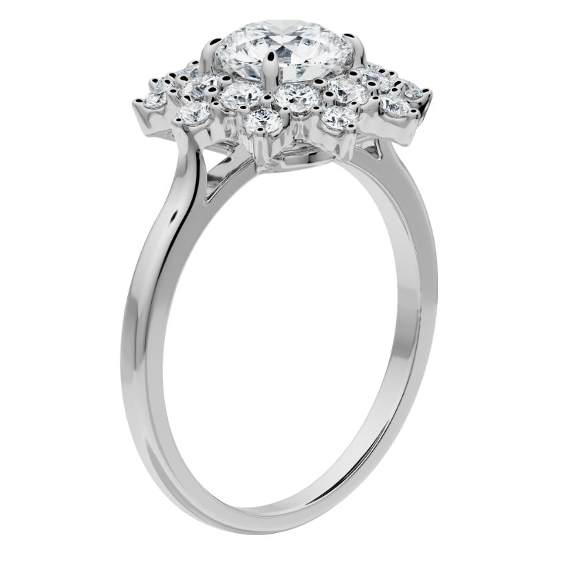 Diana Engagement Ring with Radiant Lab Center Diamond