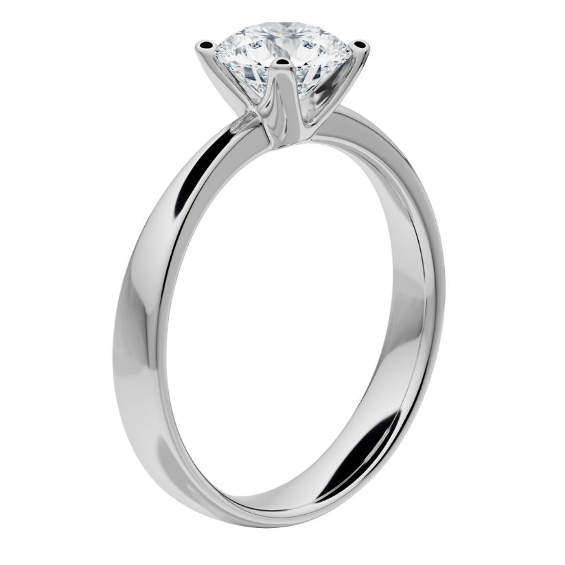 Alaska Solitaire Ring with Lab Diamond
