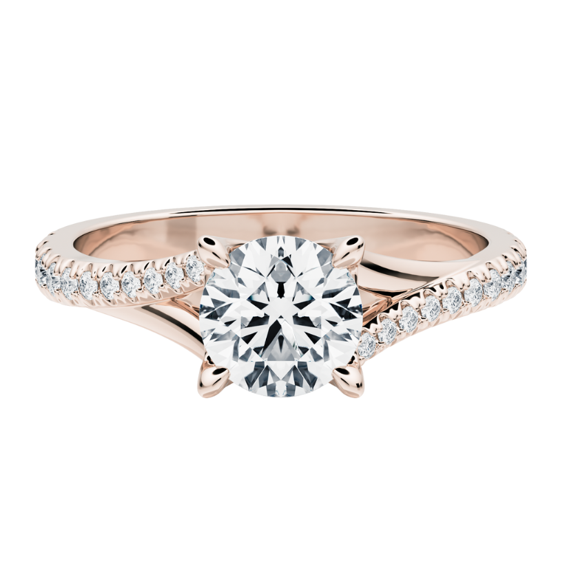 Amoris Engagement Ring with Created Diamonds