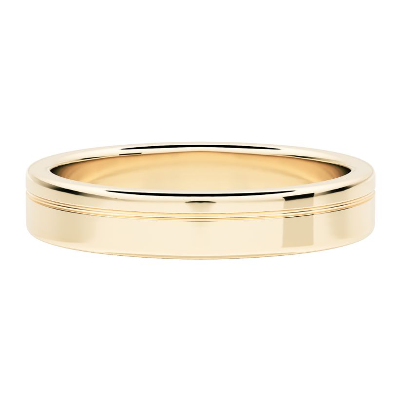 Moeraki Wedding Ring with Created Diamonds