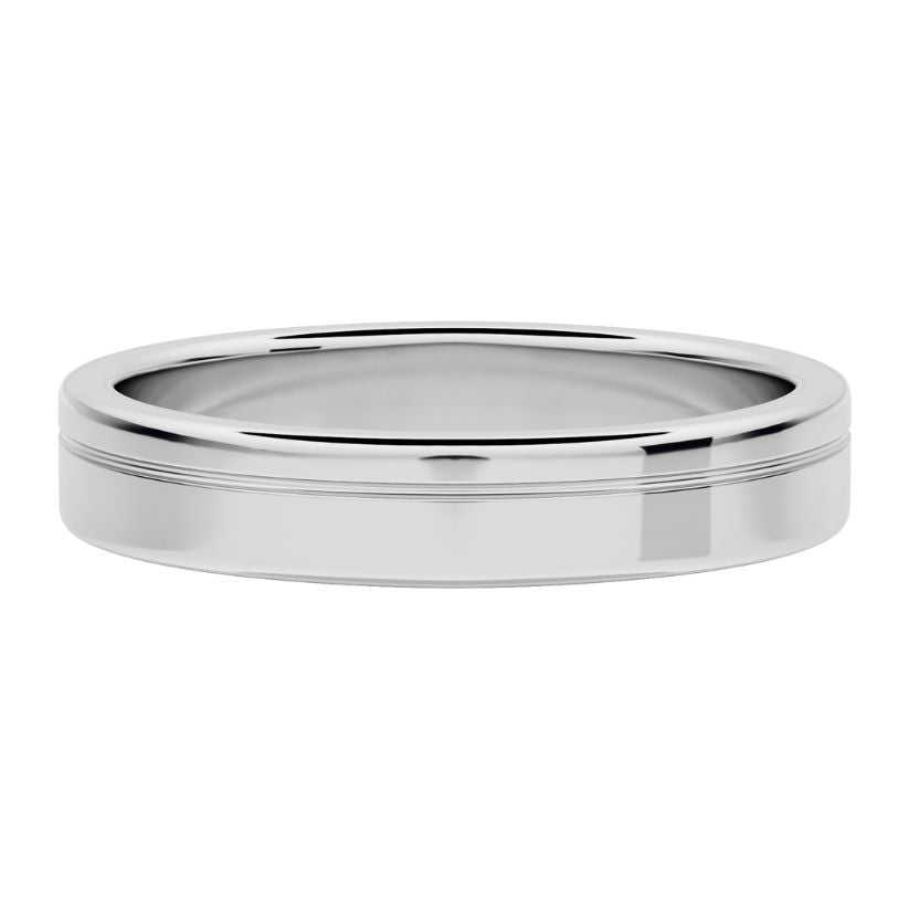 Moeraki Wedding Ring with Created Diamonds