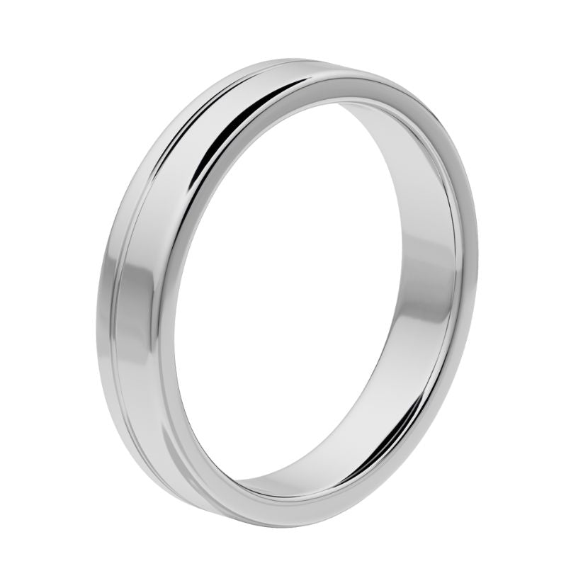 Moeraki Wedding Ring with Created Diamonds