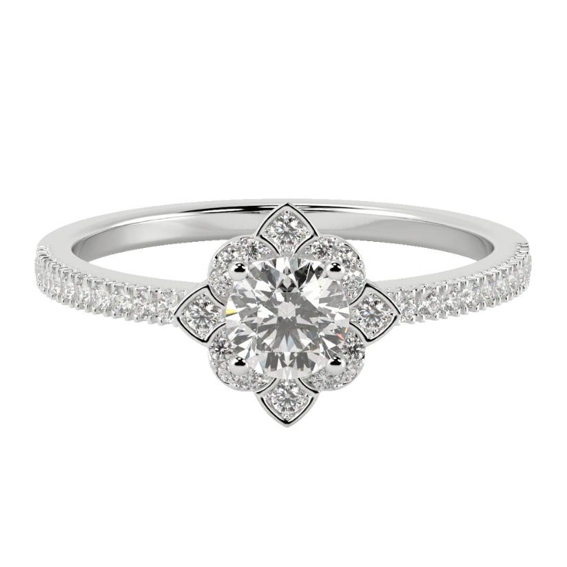 Chambord Engagement Ring with Created Diamonds