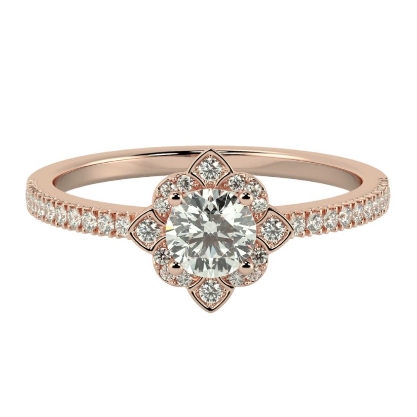 Chambord Engagement Ring with Created Diamonds