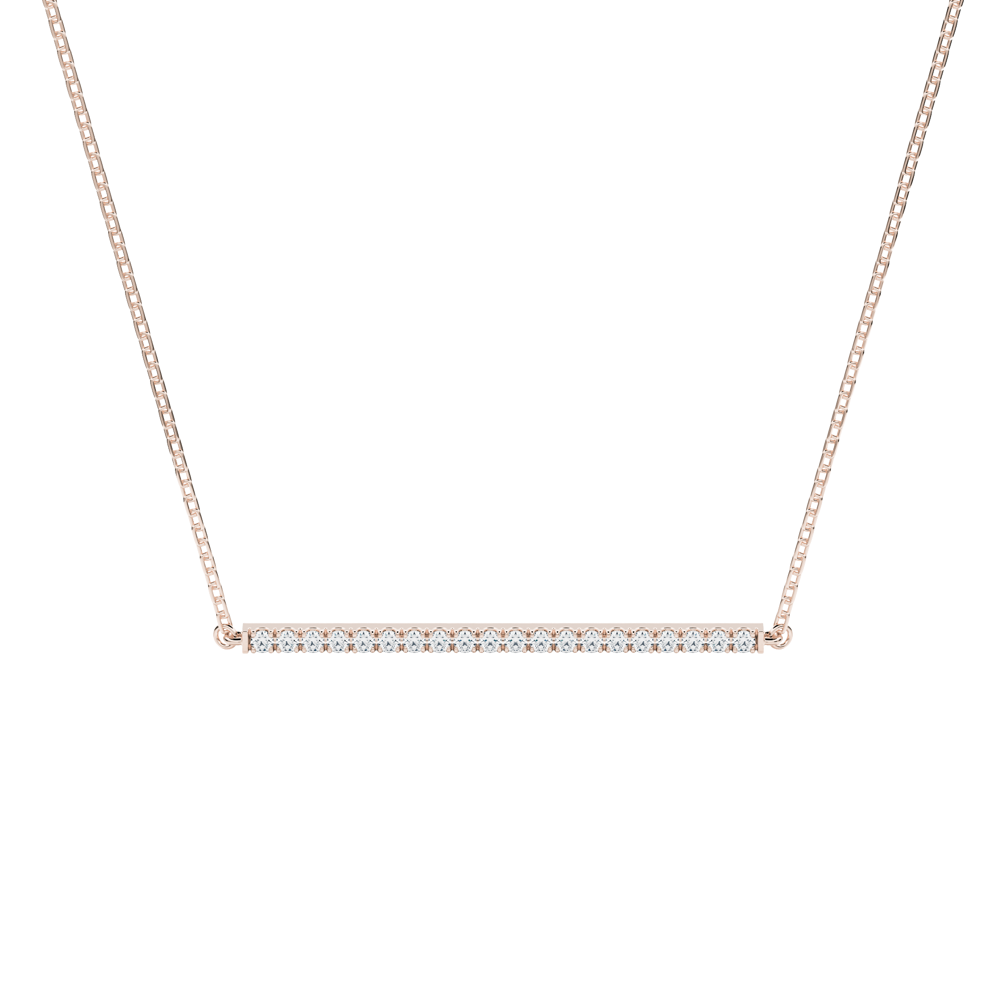 Adachi choker with lab diamonds