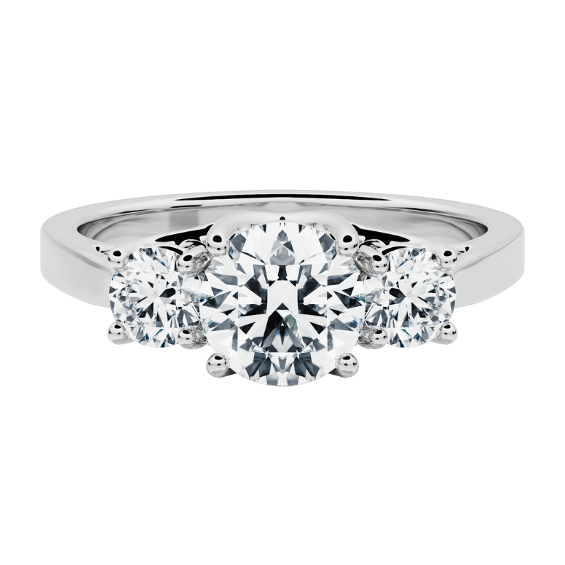Venus Engagement Ring with Created Diamonds