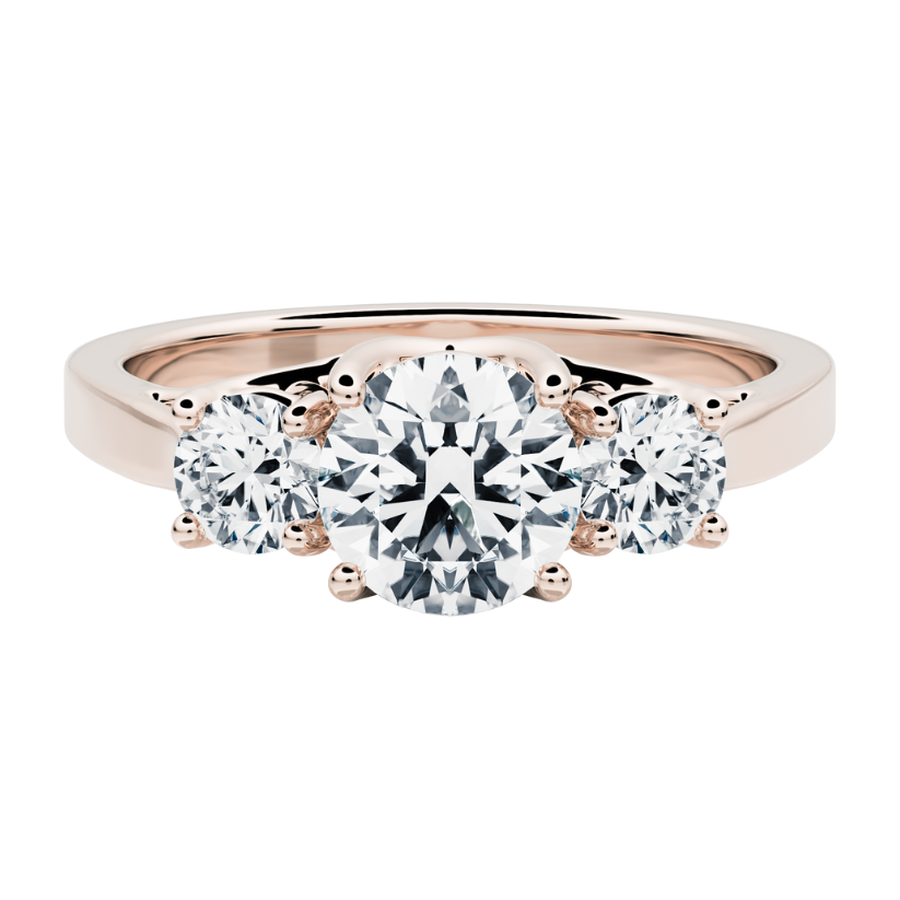Venus Engagement Ring with Created Diamonds
