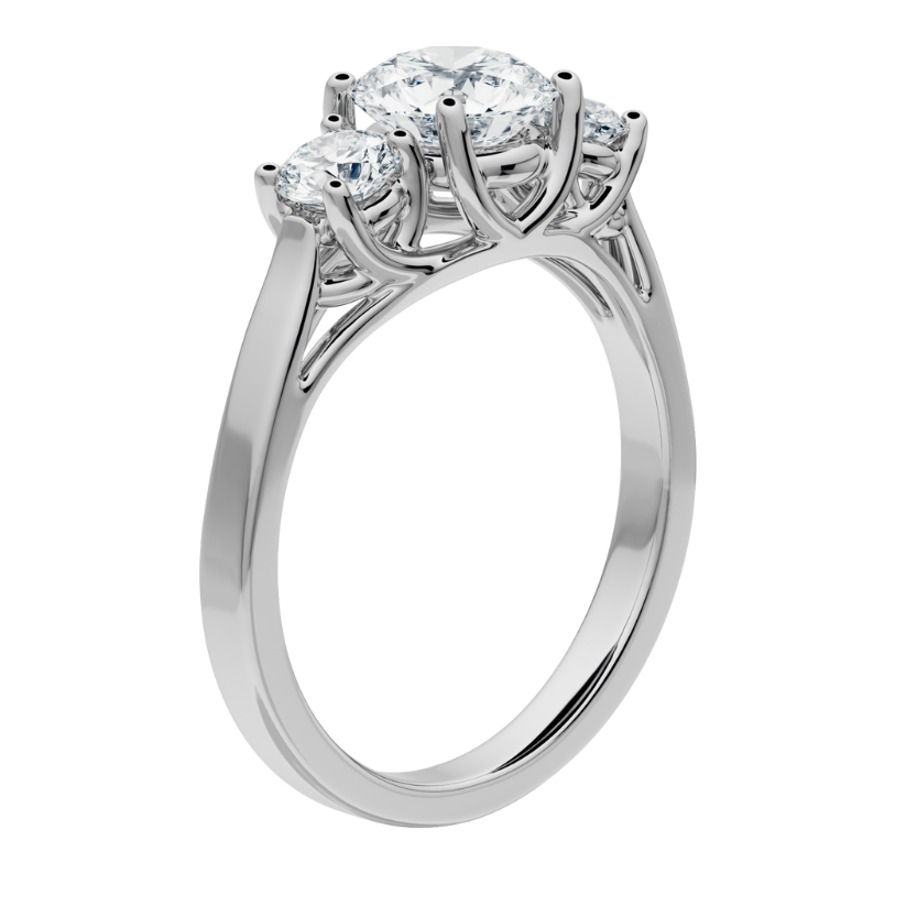Venus Engagement Ring with Created Diamonds