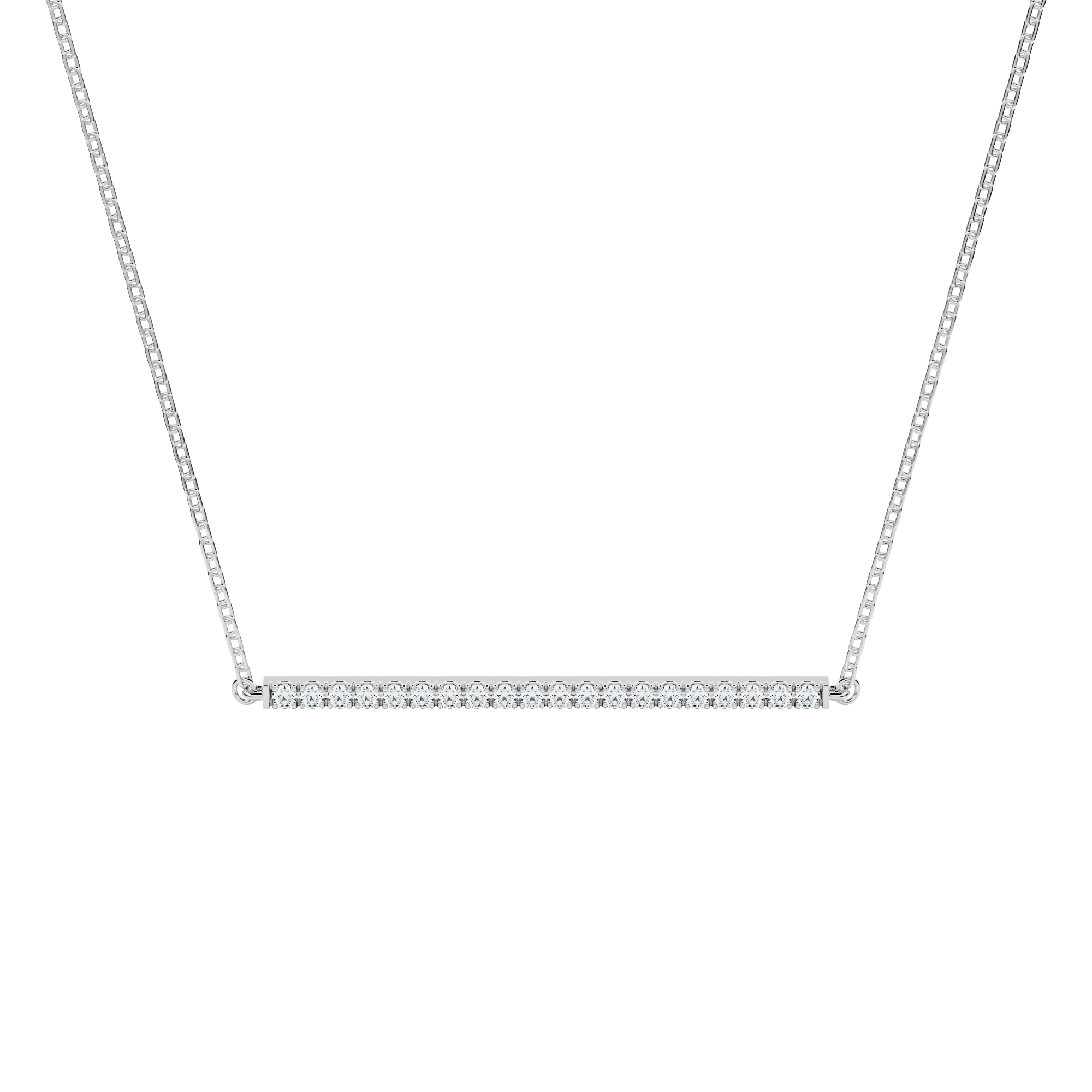 Adachi choker with lab diamonds