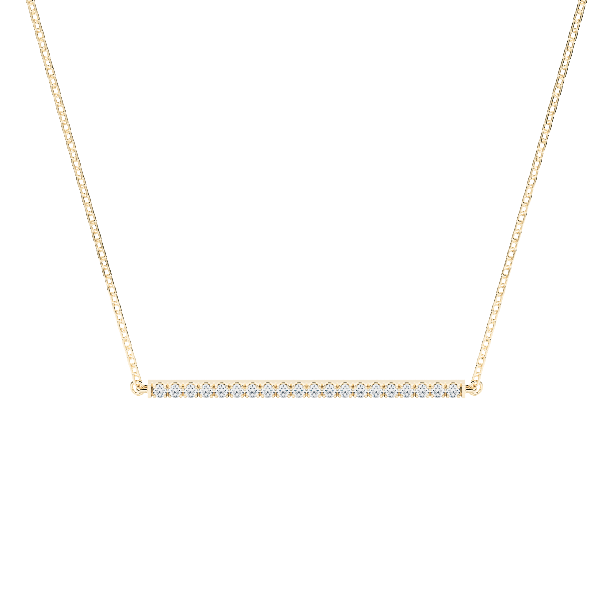Adachi choker with lab diamonds