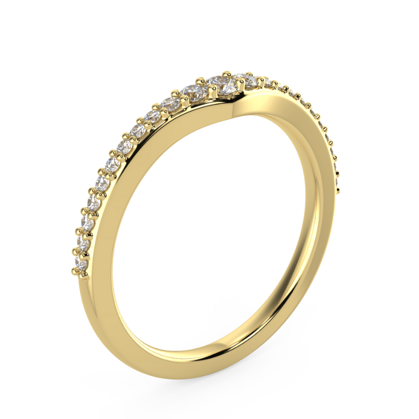 Anillo Fine con Diamantes creados