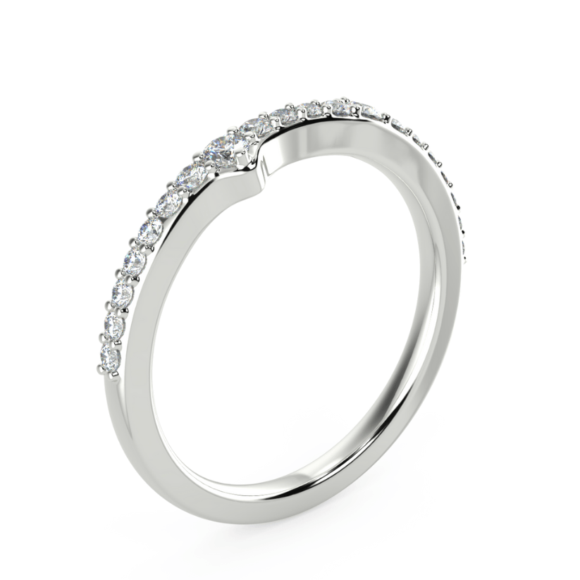 Anillo Wave con Diamantes creados
