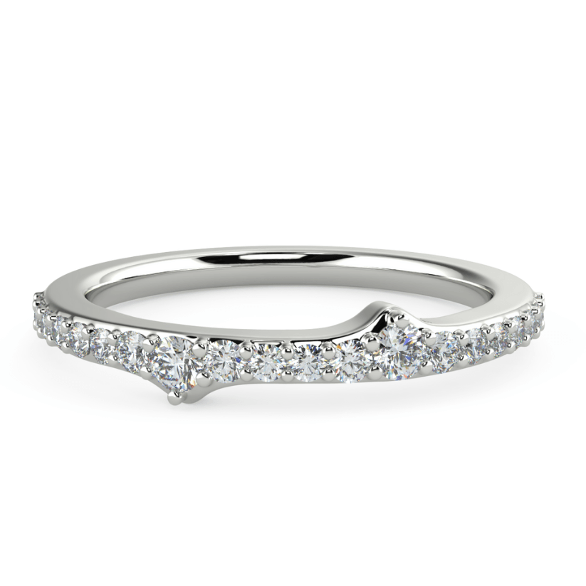 Anillo Wave con Diamantes creados