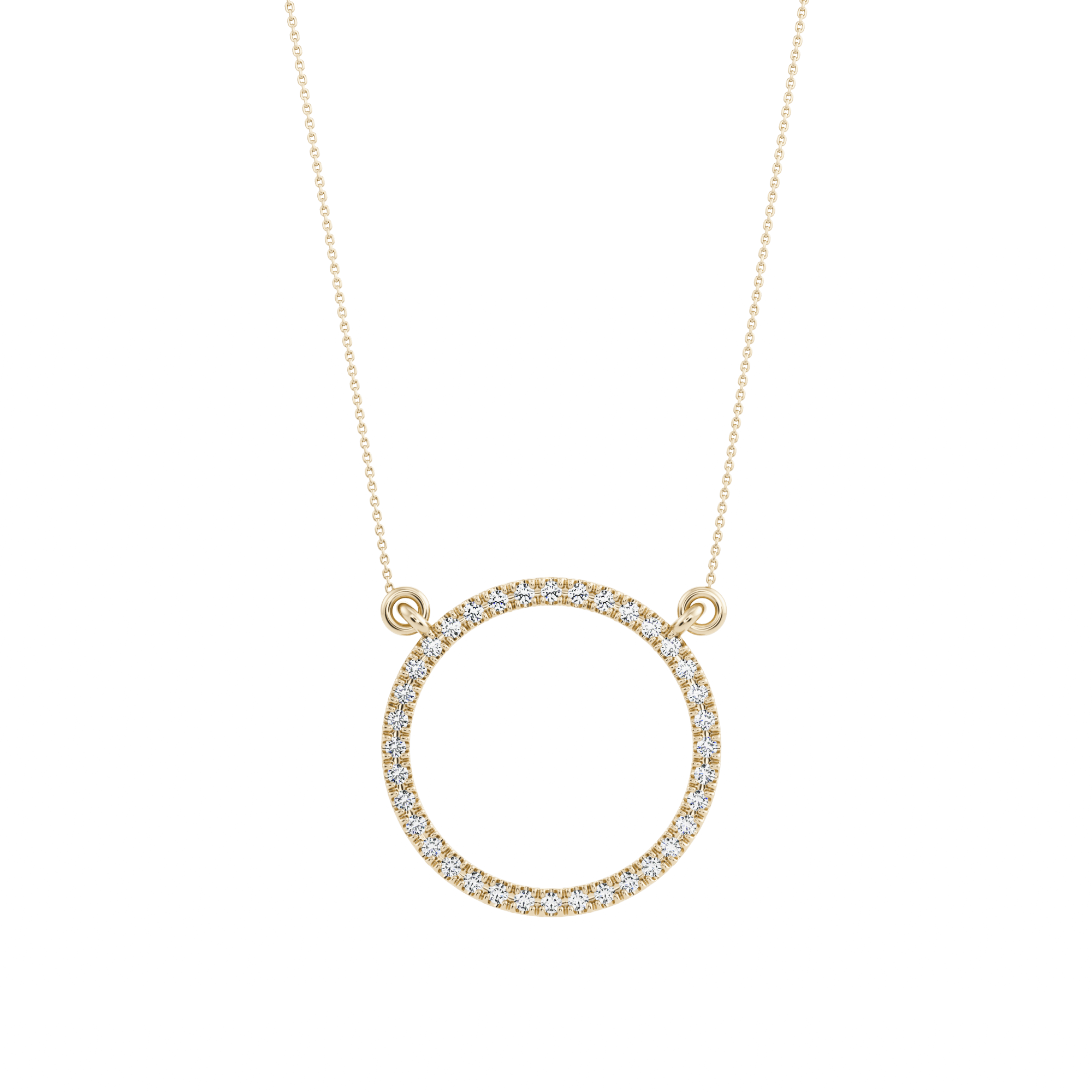 Pendentif Ekati avec Diamants Créés et sa chaîne