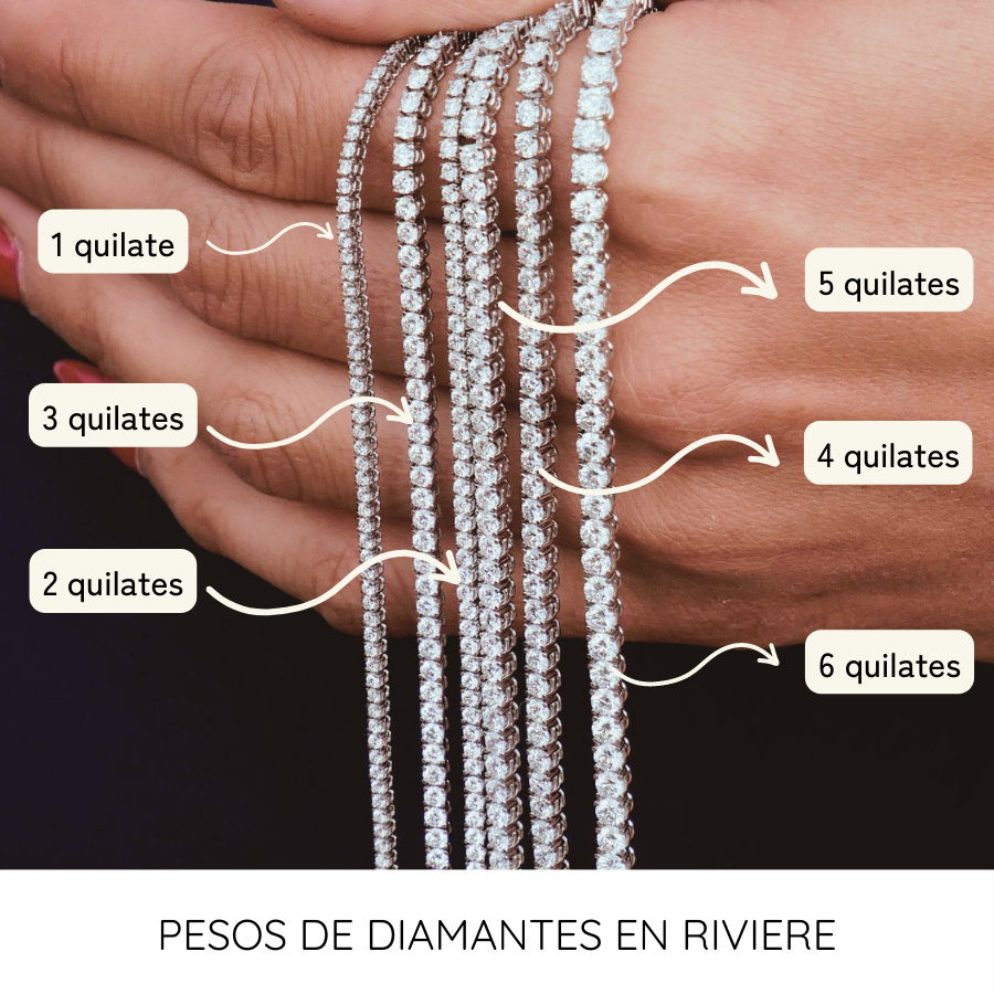 Pulsera Rivière Sumin con Diamantes creados · entrega rápida