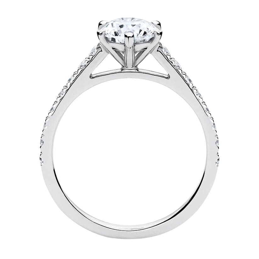 Galerna Engagement Ring with Created Diamonds