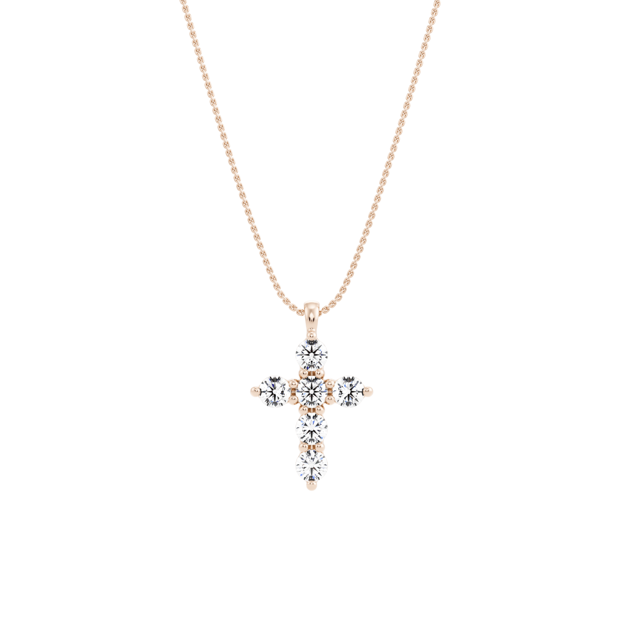 Pendentif diamant créé par Crux avec chaîne