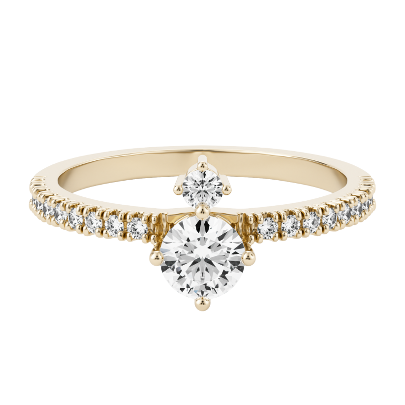 Bague en diamant créée Sully Pave