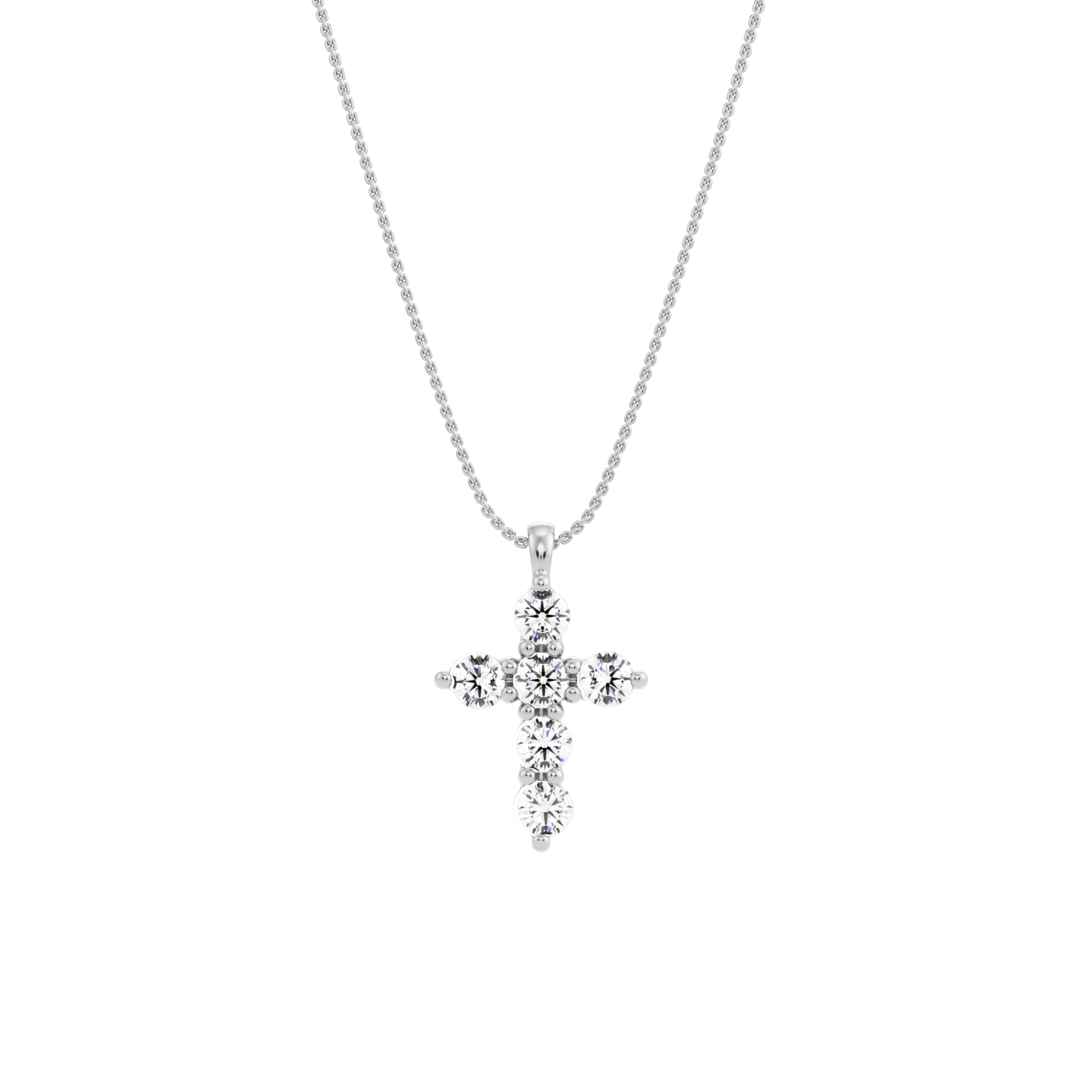 Pendentif diamant créé par Crux avec chaîne