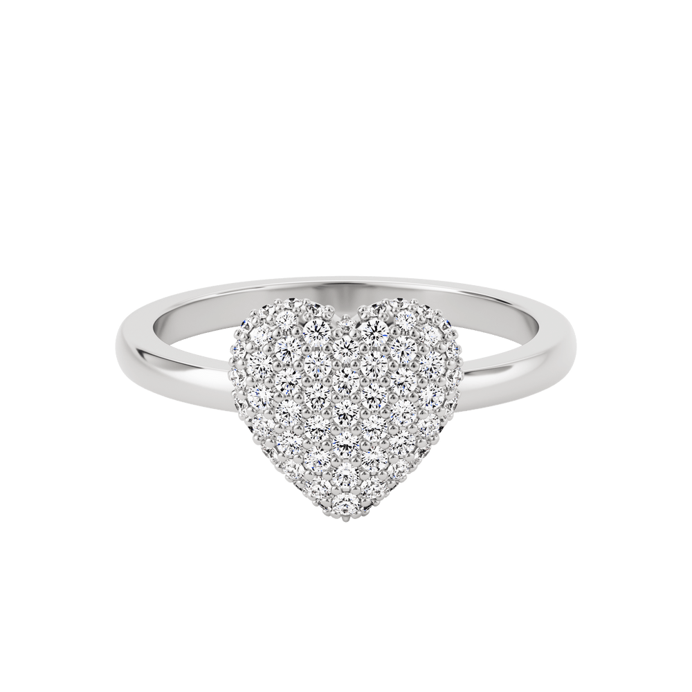 
                  
                    Anillo Coralina de pavé en relieve de Diamantes creados
                  
                