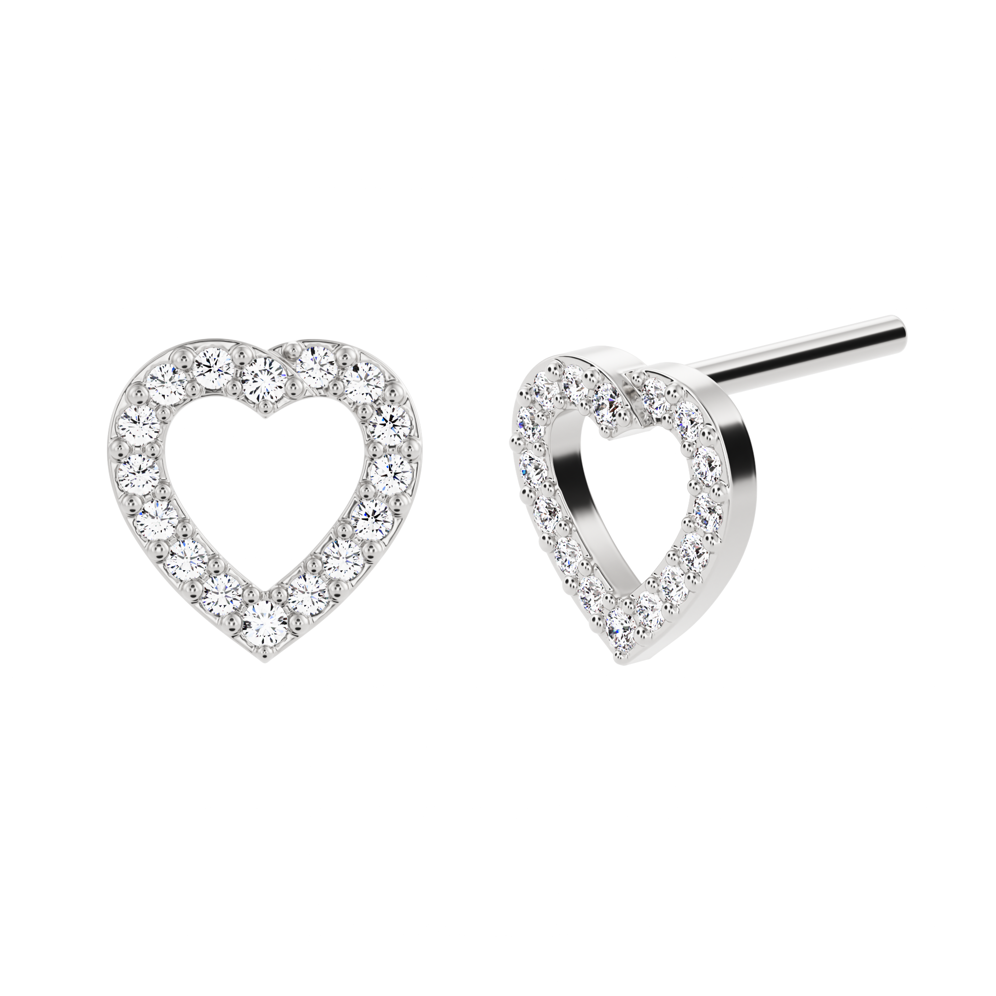Boucles d'oreilles Tupai en diamant créé