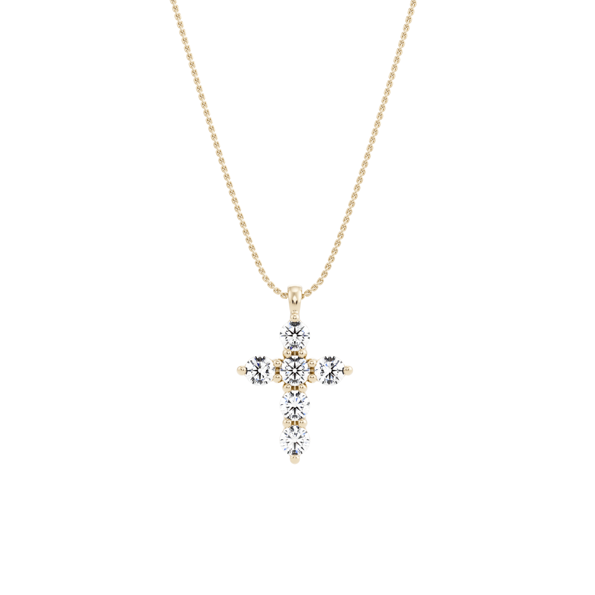 Pendentif diamant créé par Crux avec chaîne